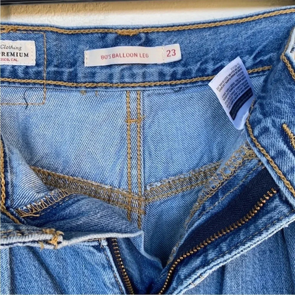Levi's Premium 80's Balloon Leg Jeans 23 - Picture 3 of 6